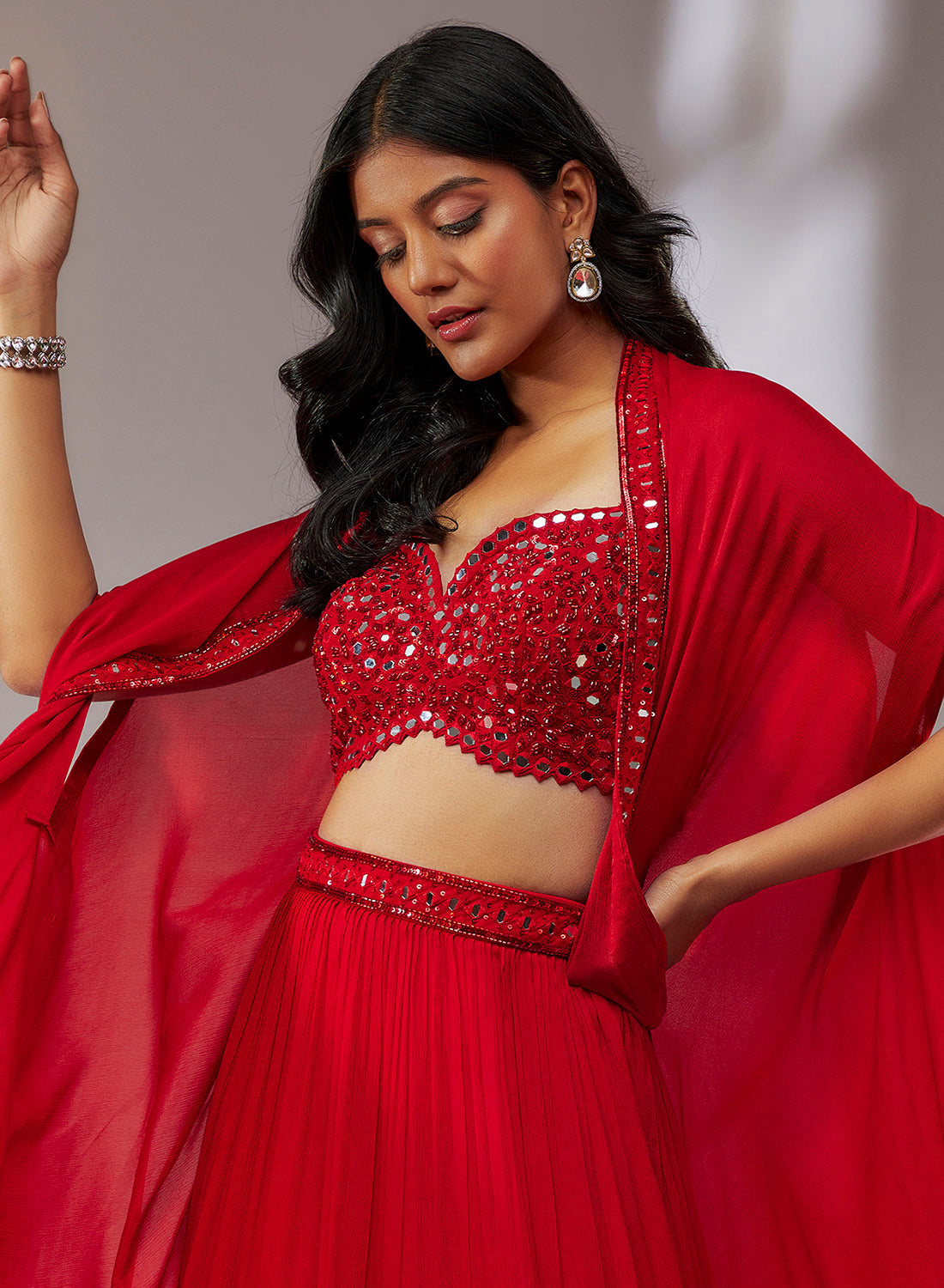 Nehla Set Neha Khullar - Chiffon Lehenga Set NK41041 | Shop.Asiana