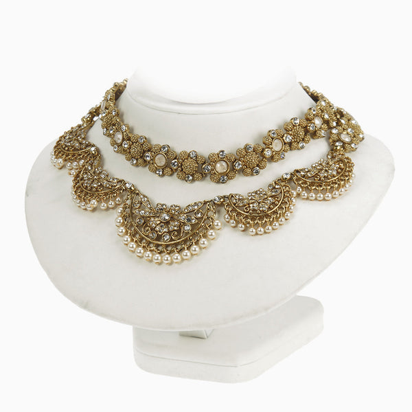 Kyles Collection - Mahal Duo Necklace C992N5SK