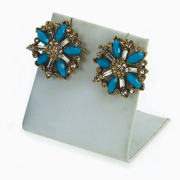 Kyles Collection - Daisy Stud Earrings CCE1NDD-Turquoise