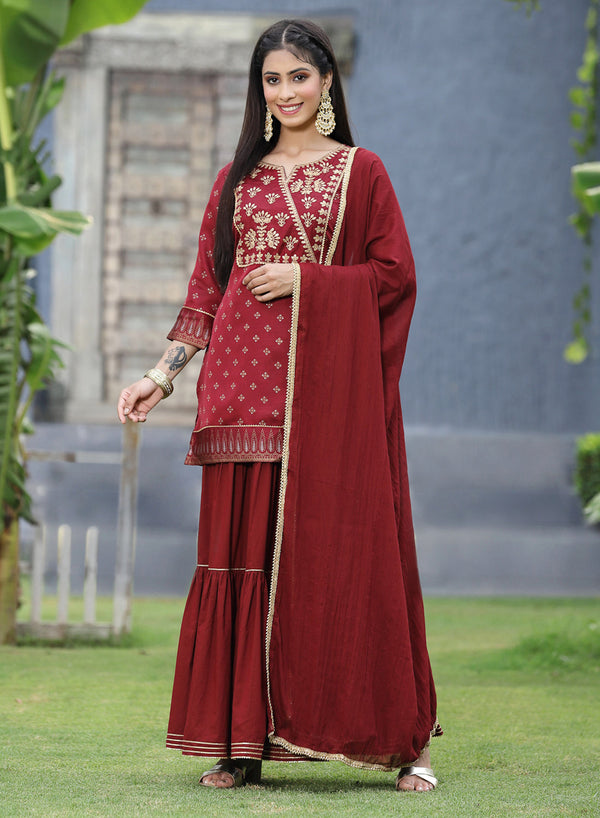 Juniper - 3 Pc Set 3220MAROON