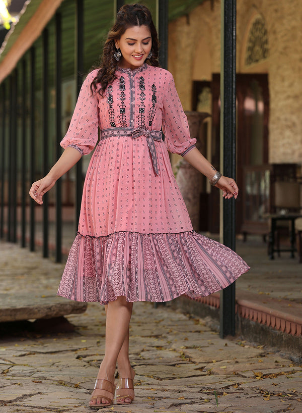 Indigo - JUN - Dress 3551 Pink
