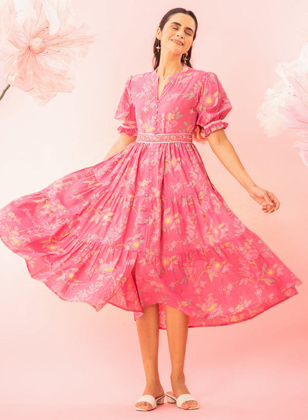 Indigo - ARV - Dress KAA6694 Pink