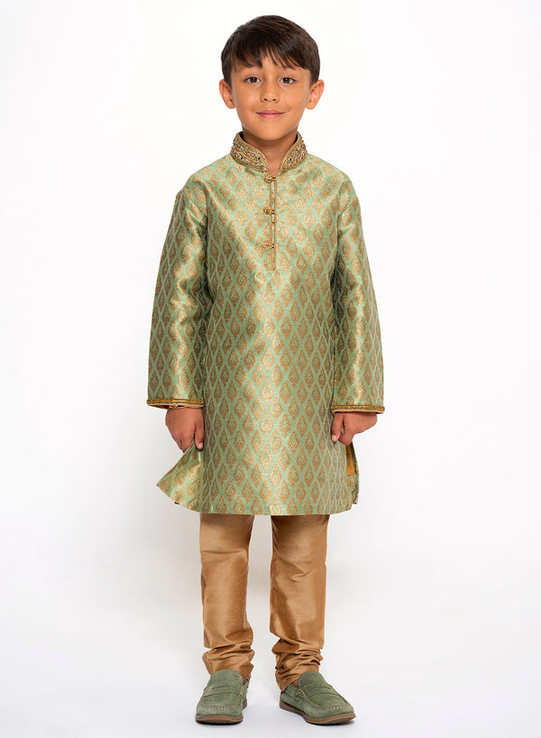 Sache - Boys - Kurta + Churidar - 2pc SCBK1-Green