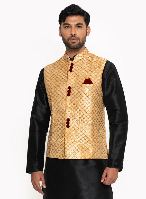 Sache - Waistcoat - Criss Cross SCK6-Gold