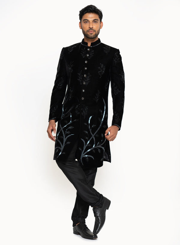 Sache - Sherwani SCSH7-Black